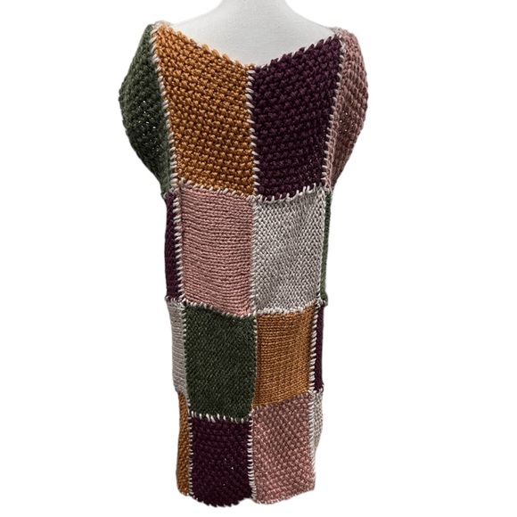 Handmade Long Crochet/Knitted Vest - Picture 4 of 11